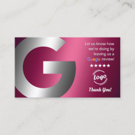 Tarjeta De Visita Revisiones y calificaciones de Google