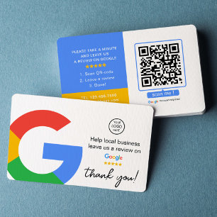 Tarjeta De Visita Revistas de Google   Business Review Us   Código Q