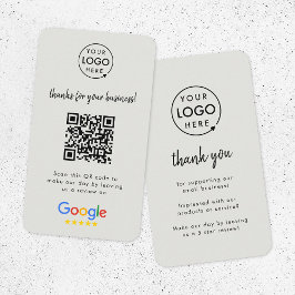 Tarjeta De Visita Revistas de Google | Business Review Us Gray QR Co