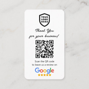 Tarjeta De Visita Revistas de Google   Business Review Uu White QR C