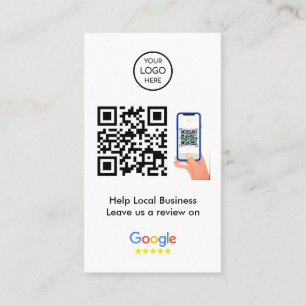 Tarjeta De Visita Revistas de Google   Código QR de comentarios empr