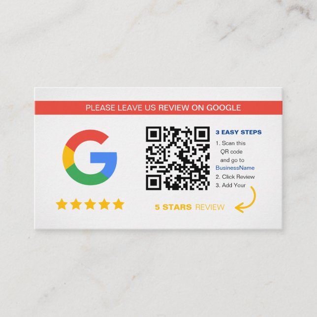 Tarjeta De Visita Revistas de Google | Código QR de negocio Gracias (Anverso)