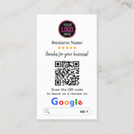 Tarjeta De Visita Revistas de Google | Código QR de vínculo de revis