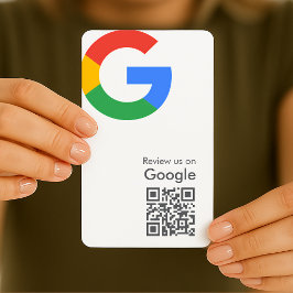 Tarjeta De Visita Revistas de Google | Código QR de vínculo de revis