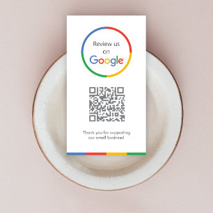 Tarjeta De Visita Revistas de Google   Código QR de vínculo de revis