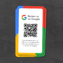 Tarjeta De Visita Revistas de Google | Código QR de vínculo de revis