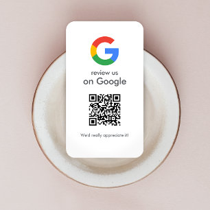 Tarjeta De Visita Revistas de Google   Código QR de vínculo de revis