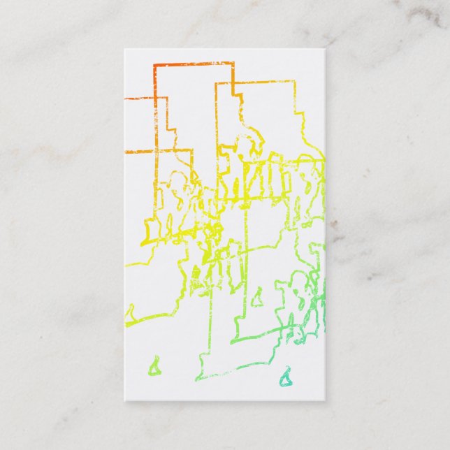Tarjeta De Visita rhode island chill blur (Anverso)