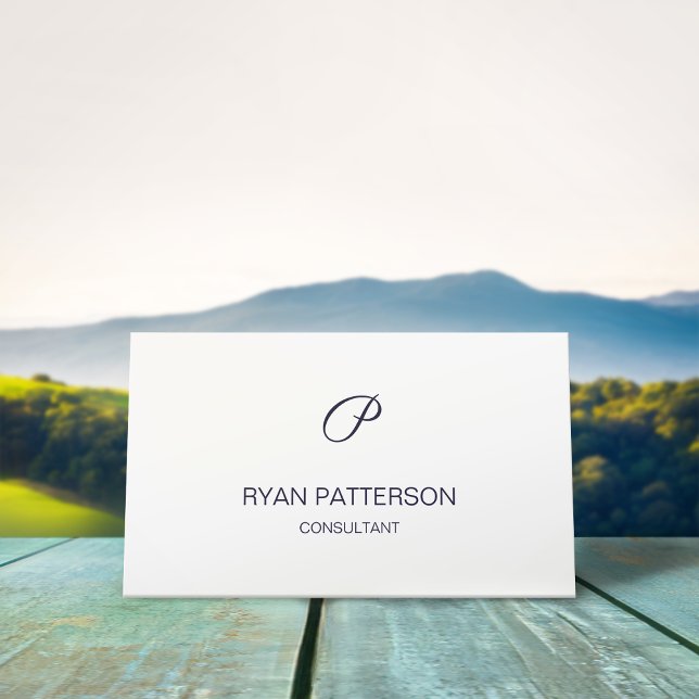 Tarjeta de visita Rhodonit Monogram de Moda profes (Subido por el creador)