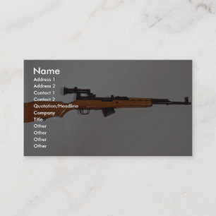 Tarjeta De Visita Rifle asombroso del bloque del este