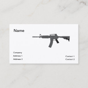 Tarjeta De Visita Rifle M-4