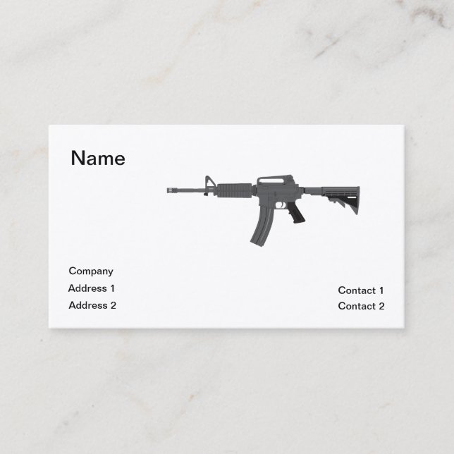 Tarjeta De Visita Rifle M-4 (Anverso)