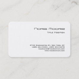 Tarjeta De Visita Rincón redondo profesional blanco negro