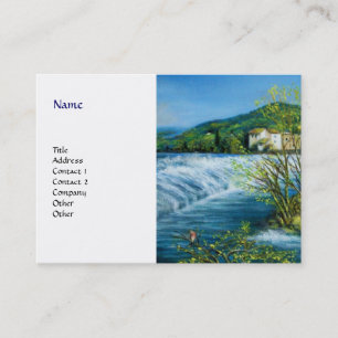 Tarjeta De Visita RÍO ARNO EN EL Paisaje Toscano ROVEZZANO Florencia