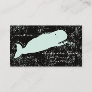 Tarjeta De Visita risa de la ballena blanca