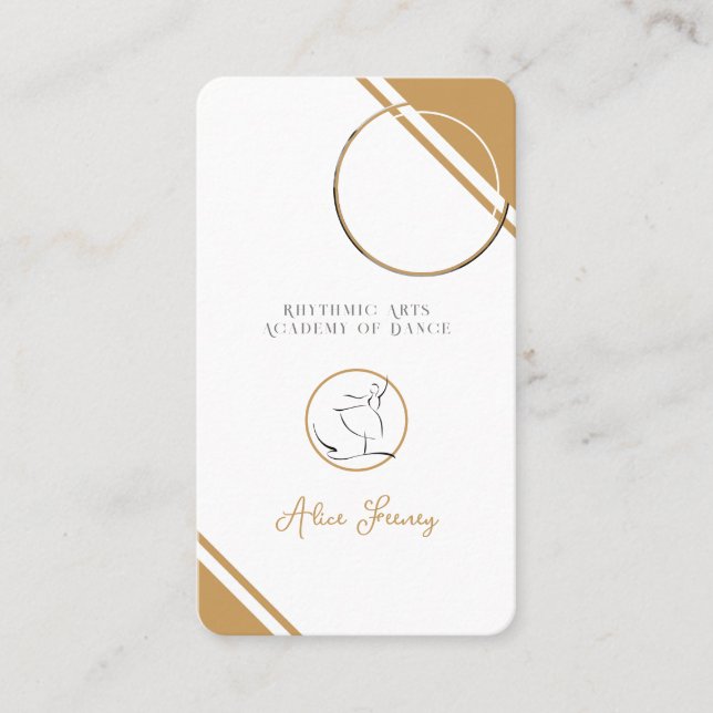 Tarjeta De Visita Rítmico | Baile (Anverso)