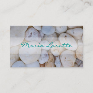 Tarjeta De Visita RIVER ROCKS Paisaje Spa Masaje Retreat Card