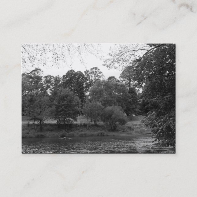 Tarjeta De Visita River Taff, Bute Park, Cardiff (Anverso)