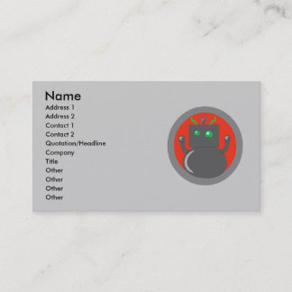 Tarjeta De Visita Robot Business Cards