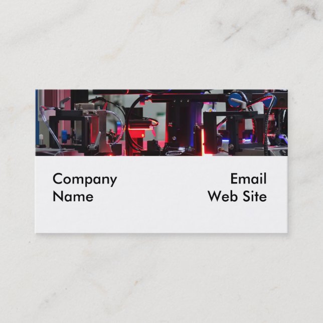 Tarjeta De Visita Robot industrial de alta tecnología (Anverso)