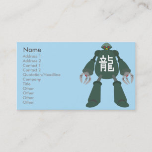 Tarjeta De Visita Robot - negocio
