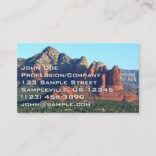 Tarjeta De Visita Roca Coffee Pot I en Sedona Arizona