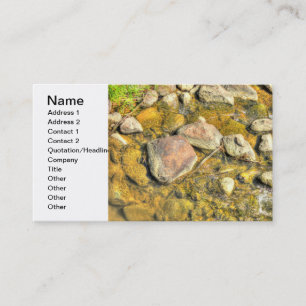 Tarjeta De Visita Rocas fluviales