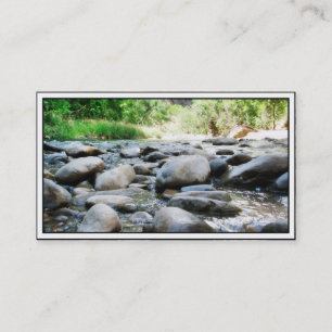 Tarjeta De Visita Rocas fluviales en el río Virgen