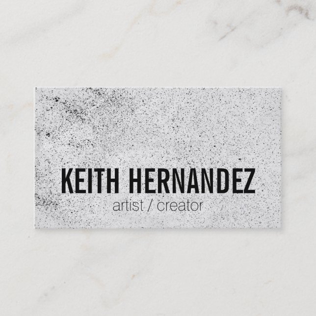 Tarjeta De Visita Rociado / Artístico (Anverso)