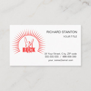Tarjeta De Visita Rock