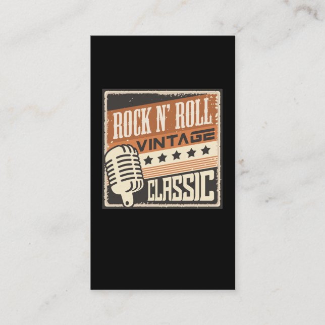 Tarjeta De Visita Rock and Roll Music 1950 Rockabilly US (Anverso)