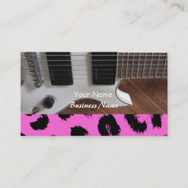 Tarjeta De Visita Rock Guitar Music