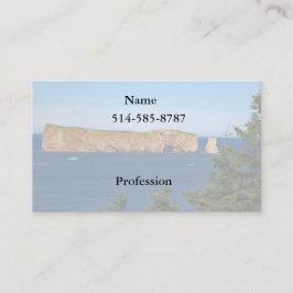 Tarjeta De Visita Rock percé en el Golfo de San Lorenzo