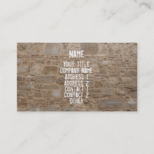 Tarjeta De Visita Rock & Stone Wall