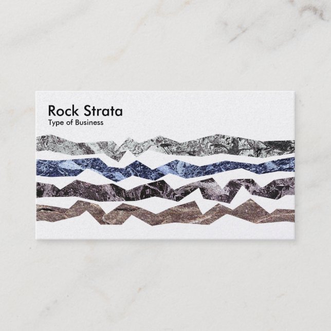 Tarjeta De Visita Rock Strata - Pearl (Anverso)