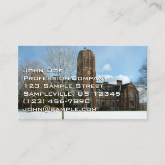 Tarjeta De Visita Rockwell en invierno en Grove City College