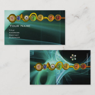 TARJETA DE VISITA ROD DE ASCLEPIUS,7 CHAKRAS,YOGA ,ENERGÍA ESPIRITUA