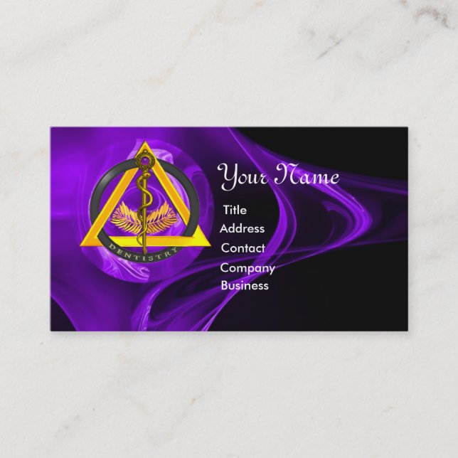 TARJETA DE VISITA ROD DE DENTISTRÍA DENTÍFICA ASCLEPIUS (Anverso)