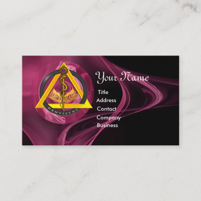 TARJETA DE VISITA ROD DE DENTISTRÍA DENTÍFICA ASCLEPIUS (Anverso)