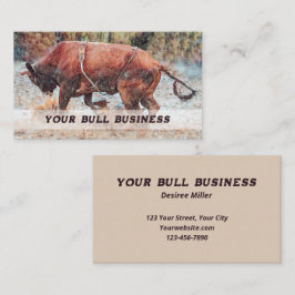 Tarjeta De Visita Rodeo Cowboy Bull Riding