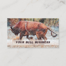 Tarjeta De Visita Rodeo Cowboy Bull Riding