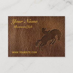 Tarjeta De Visita Rodeo de la Cuero-Mirada