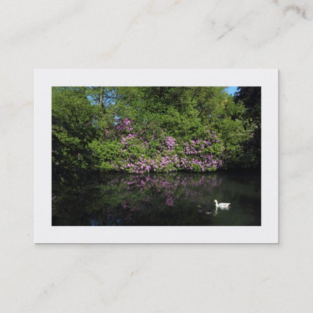 Tarjeta De Visita Rododendros (Bordeados) (Anverso)