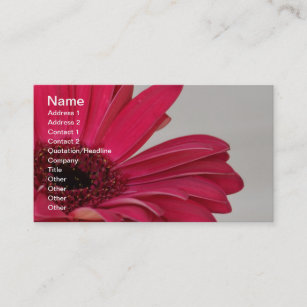 Tarjetas de visita Gerbera 