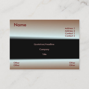 Tarjeta de visita roja metálica