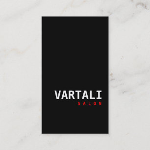 Tarjeta de visita roja negra moderna de la tienda