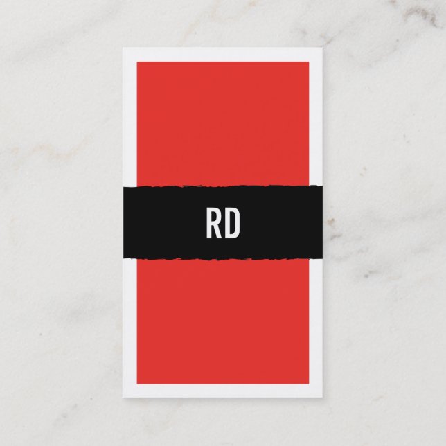 Tarjeta De Visita rojo (Reverso)