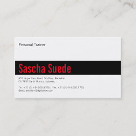 Tarjeta De Visita Rojo