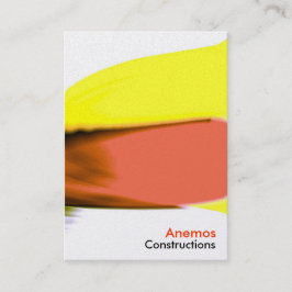 Tarjeta De Visita rojo amarillo