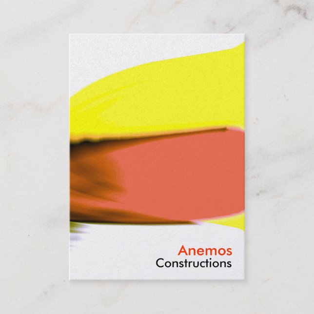 Tarjeta De Visita rojo amarillo (Anverso)